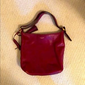 Coach Shoulder Bag, Cranberry